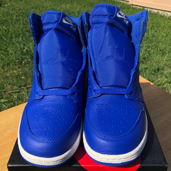 Jordan 1 Retro High Hyper Royal sz 7 GS Royal toe - Picture 4 of 7